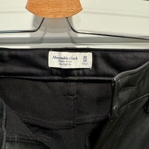 Abercrombie Vegan Hi Rise Leather Pant